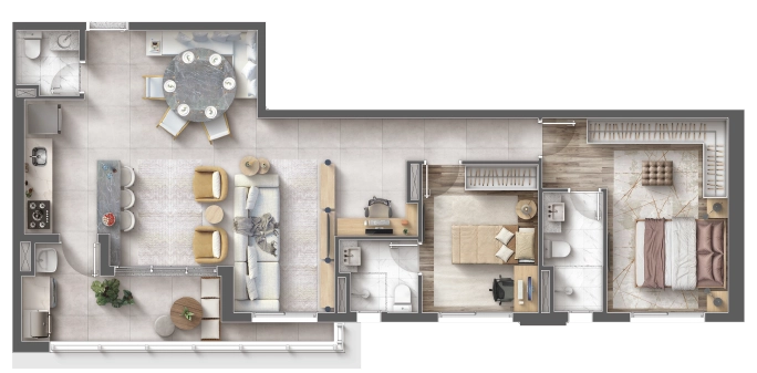 Planta de 88M²