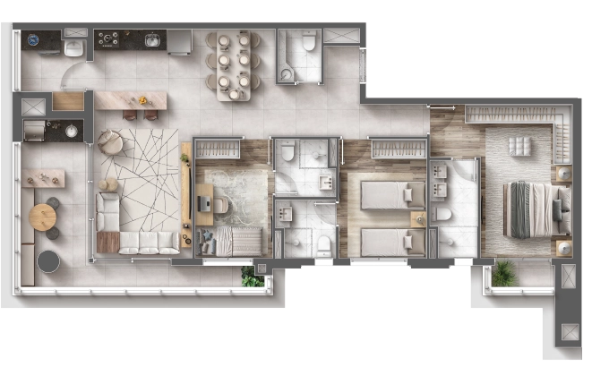 Planta de 108M²