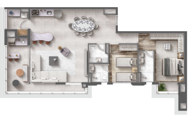 Planta de 122M²